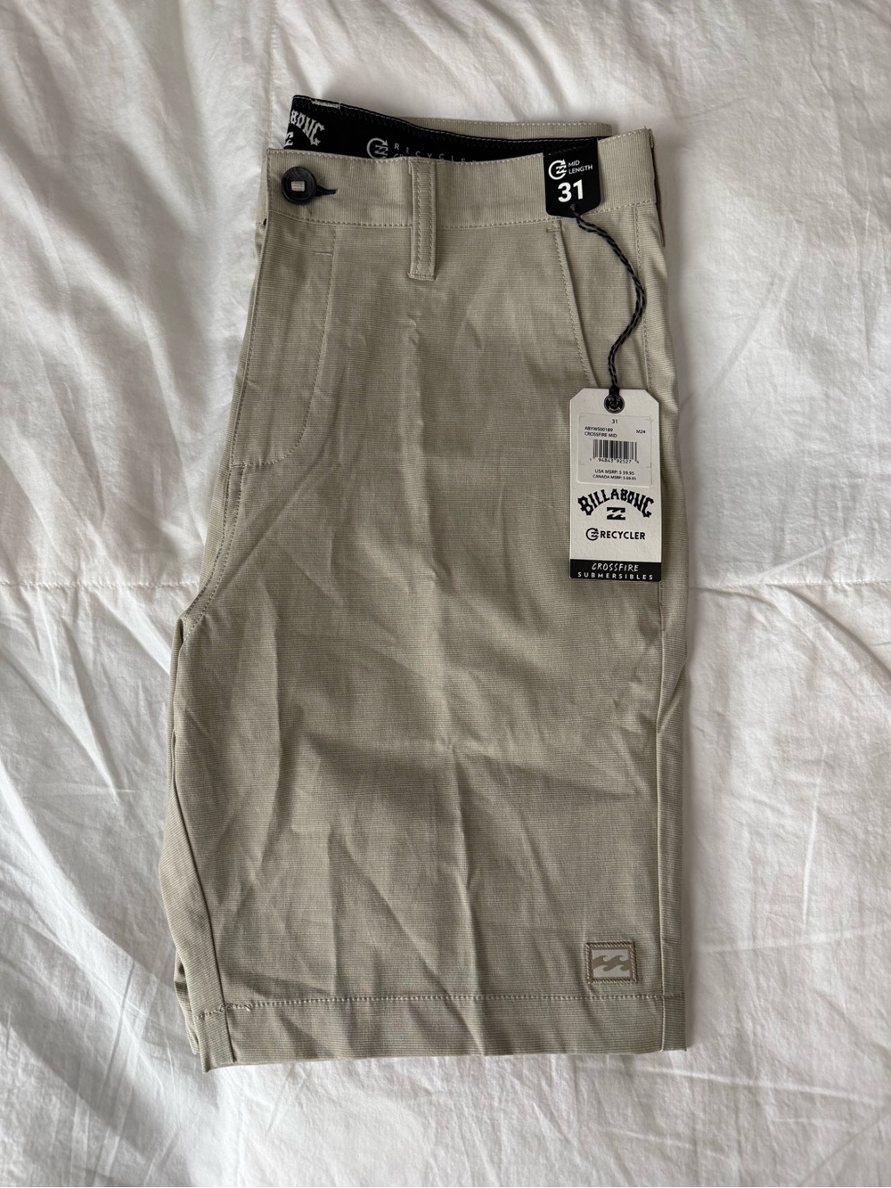 Billabong Crossfire Hybrid Board Shorts Men's 31 M Medium beach pool swim BNWT
